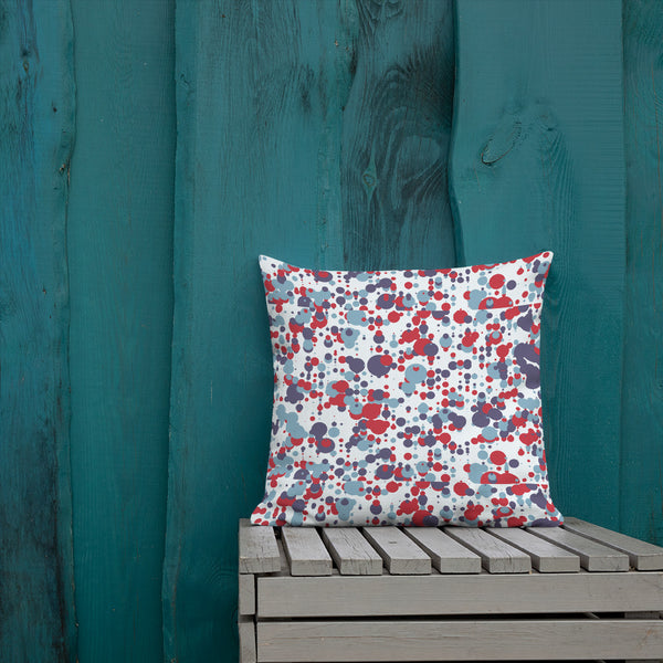 Red Blue Premium Pillow