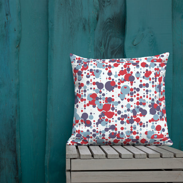 Red Blue Premium Pillow