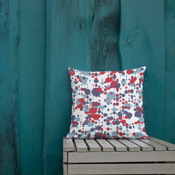 Red Blue Premium Pillow